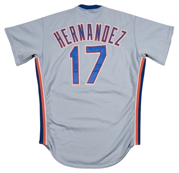 1988 Keith Hernandez NLCS Game Used New York Mets Road Jersey (MEARS A10)